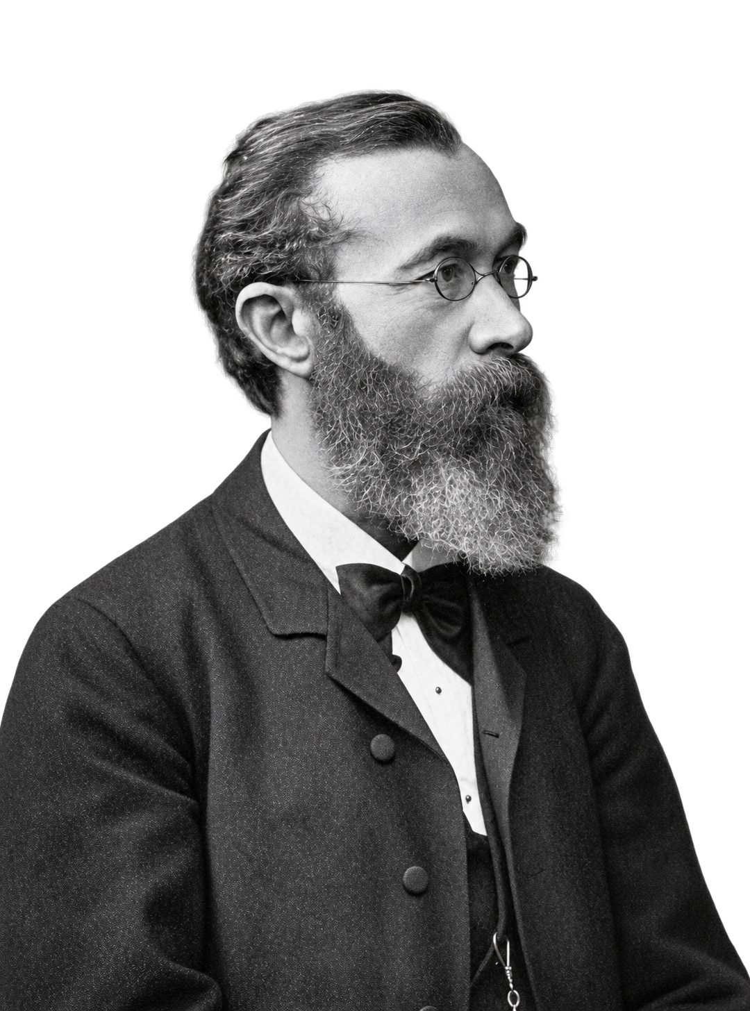 Black-and-white portrait of Wilhelm Wundt, pioneer of experimental psychology